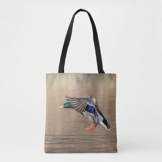 Mallard Duck im Flug Tasche (Vorderseite)