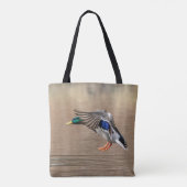 Mallard Duck im Flug Tasche (Rückseite)