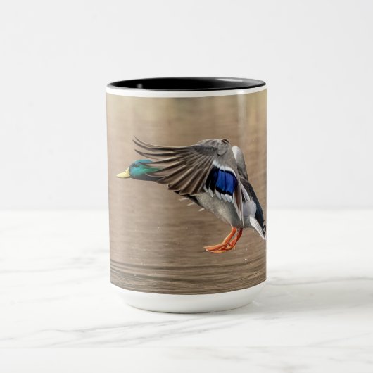 Mallard Duck im Flug Tasse (Zentrum)