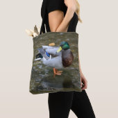 Mallard Duck in Creek Printed Tote Bag Tasche (Von Nahem)
