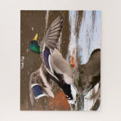 Mallard Duck in Flight Puzzle (Vertikal)