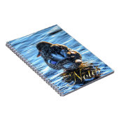 Mallard Duck in Winter River - Wildlife Foto Notizblock (Rechte Seite)