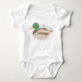Mallard Duck Junting Future Duck Hunter Baby Strampler (Vorderseite)