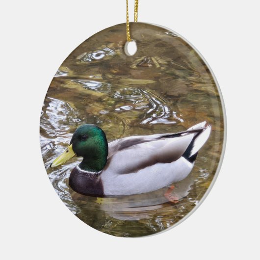 Mallard Duck Keramik Ornament (Links)