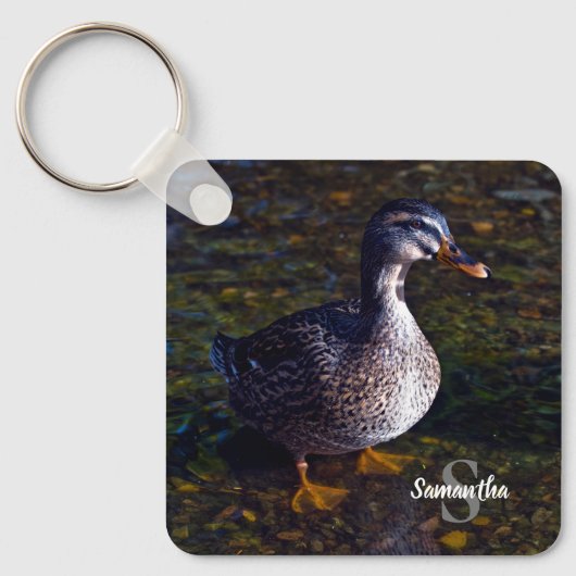 Mallard Duck Keyring Schlüsselanhänger (Vorderseite)