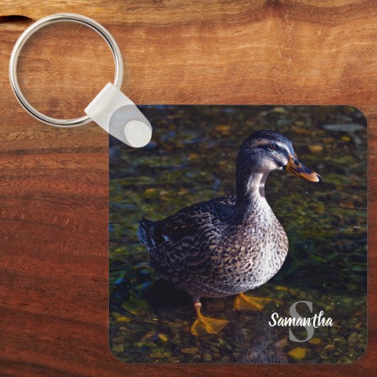 Mallard Duck Keyring Schlüsselanhänger (Vorderseite)