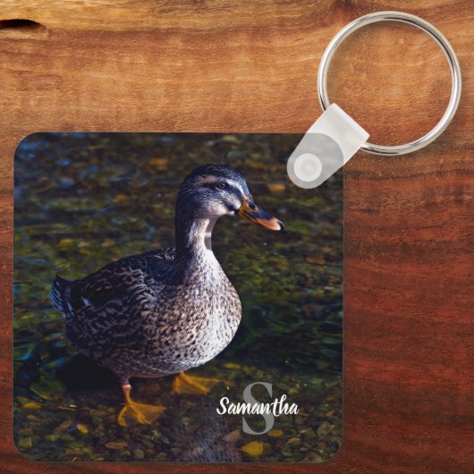 Mallard Duck Keyring Schlüsselanhänger (Rückseite)
