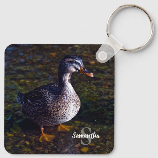 Mallard Duck Keyring Schlüsselanhänger (Rückseite)