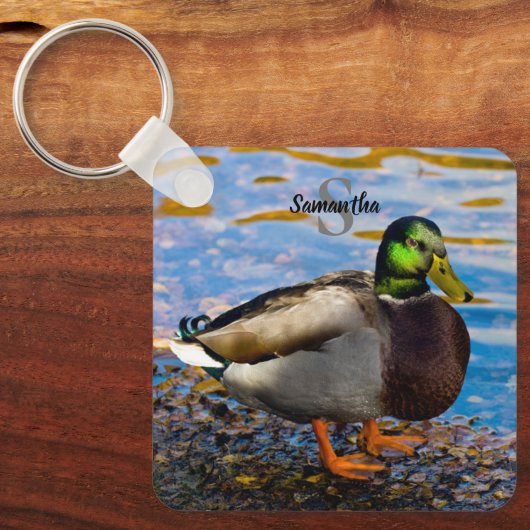 Mallard Duck Keyring Schlüsselanhänger (Vorderseite)