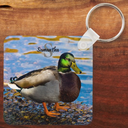 Mallard Duck Keyring Schlüsselanhänger (Rückseite)