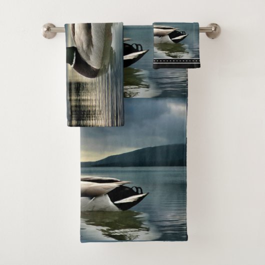 Mallard Duck Lake Badhandtuch Set (Insitu)