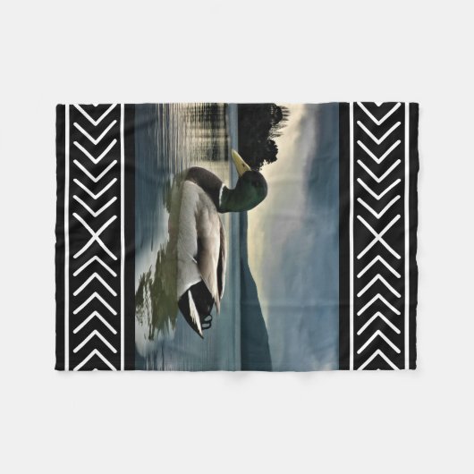 Mallard Duck Lake Fleecedecke (Vorderseite (Horizontal))