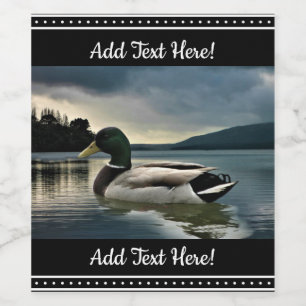 Mallard Duck Lake Weinetikett