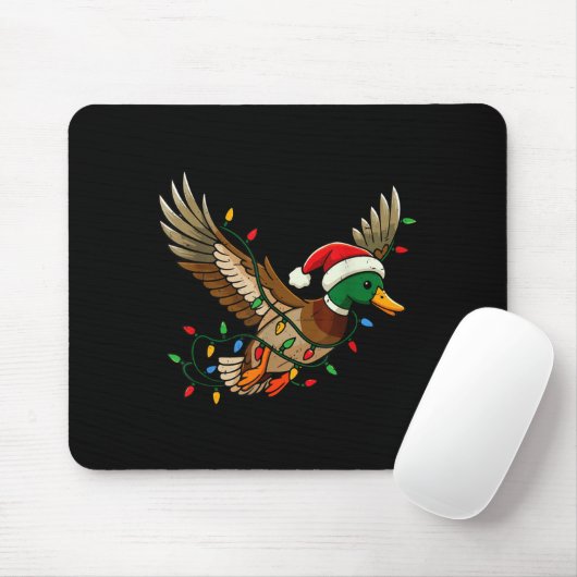 Mallard Duck Light Christmas Hunting Pajama Toddle Mousepad (Mit Mouse)