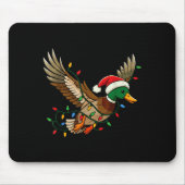 Mallard Duck Light Christmas Hunting Pajama Toddle Mousepad (Vorne)