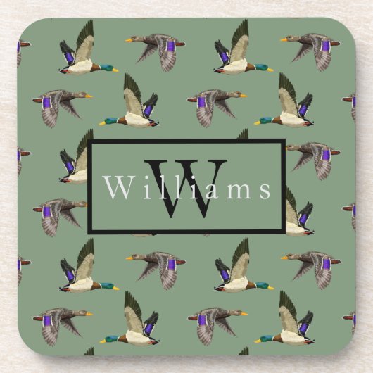 Mallard Duck Lovers Getränkeuntersetzer (Vorderseite)