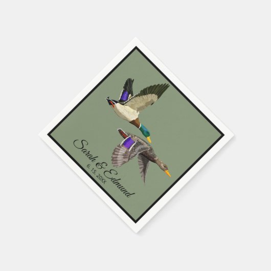 Mallard Duck Lovers Serviette (Ecke)