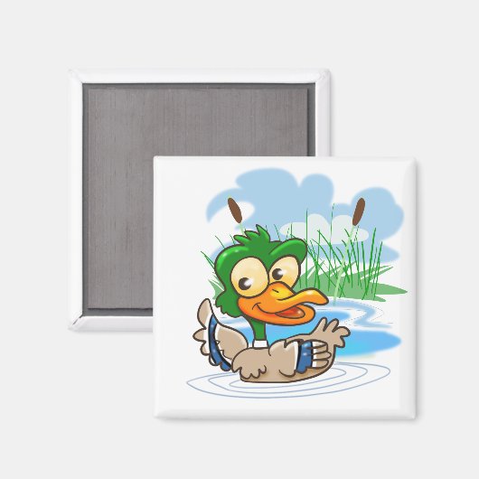 Mallard Duck Magnet (Vorderseite/Rückseite)