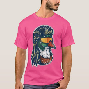 Mallard Duck mit Mullet Glassjagd T-Shirt