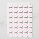 Mallard Duck Monogram Abschluss Wappen Einladung (Rückseite)