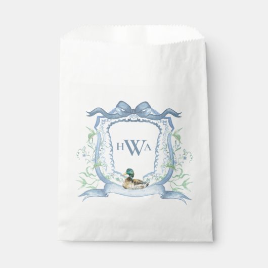 Mallard Duck Monogram Geschenktütchen (Vorderseite)