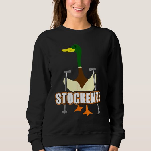 Mallard Duck Nordic Walking Duck Sweatshirt (Vorderseite)