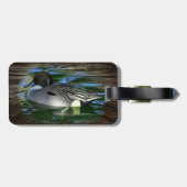 Mallard Duck on Lake Gepäckanhänger (Rückseite horizontal)
