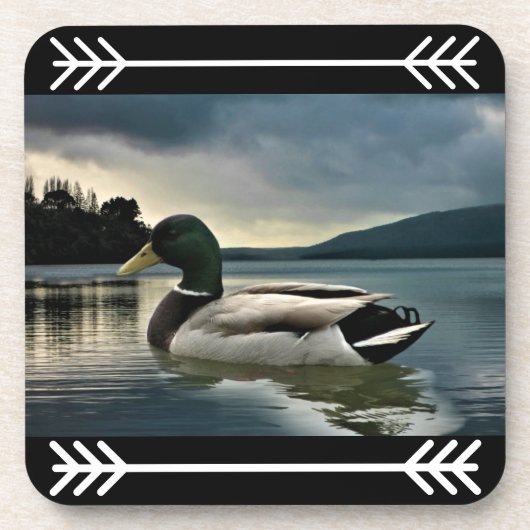 Mallard Duck on Lake Getränkeuntersetzer (Vorderseite)
