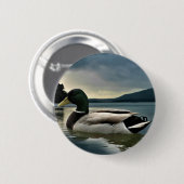 Mallard Duck on The Lake Button (Vorne & Hinten)