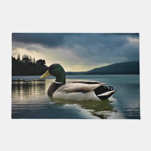 Mallard Duck on The Lake Fußmatte (Vorderseite)