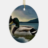 Mallard Duck on The Lake Keramik Ornament (Rechts)