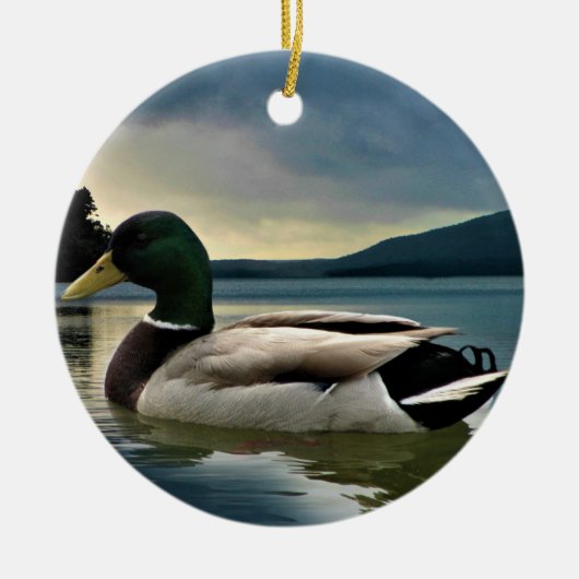 Mallard Duck on The Lake Keramik Ornament (Vorne)
