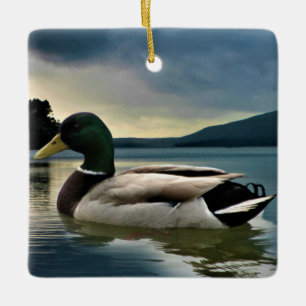 Mallard Duck on The Lake Keramikornament