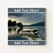 Mallard Duck on The Lake Notizblock (Rückseite)