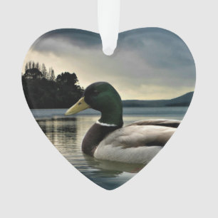 Mallard Duck on The Lake Ornament