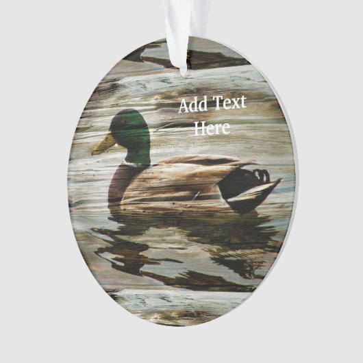 Mallard Duck Ornament (Vorderseite)