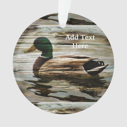 Mallard Duck Ornament (Vorderseite)