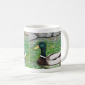 Mallard Duck Painting Kaffeetasse (VorderseiteRechts)