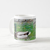 Mallard Duck Painting Kaffeetasse (Vorderseite Links)