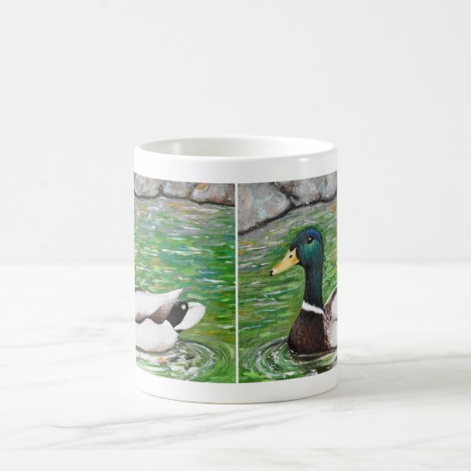 Mallard Duck Painting Kaffeetasse (Mittel)