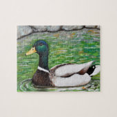 Mallard Duck Painting Puzzle (Horizontal)