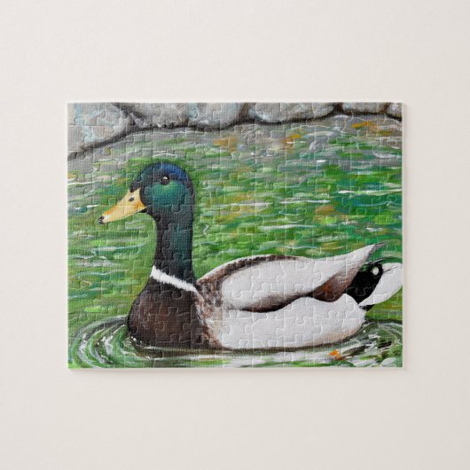 Mallard Duck Painting Puzzle (Horizontal)
