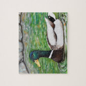 Mallard Duck Painting Puzzle (Vertikal)