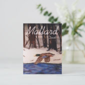 Mallard Duck Postkarte (Stehend Vorderseite)