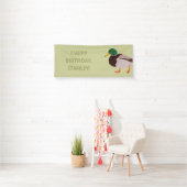 Mallard Duck Realistische Illustration Personalisi Banner (Insitu)