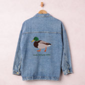 Mallard Duck Realistische Illustration Personalisi Jeansjacke (Hangar)