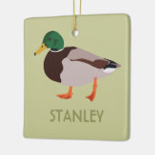 Mallard Duck Realistische Illustration Personalisi Keramikornament (Links)