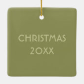 Mallard Duck Realistische Illustration Personalisi Keramikornament (Rückseite)