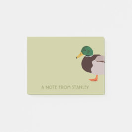 Mallard Duck Realistische Illustration Personalisi Post-it Klebezettel