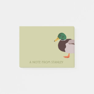 Mallard Duck Realistische Illustration Personalisi Post-it Klebezettel